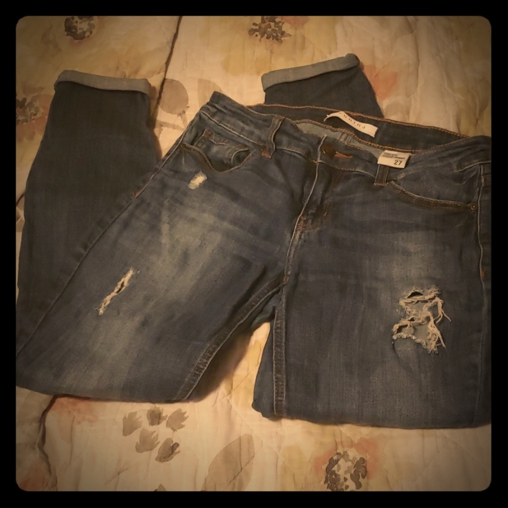 Torn ankle jeans Eunina 🌻